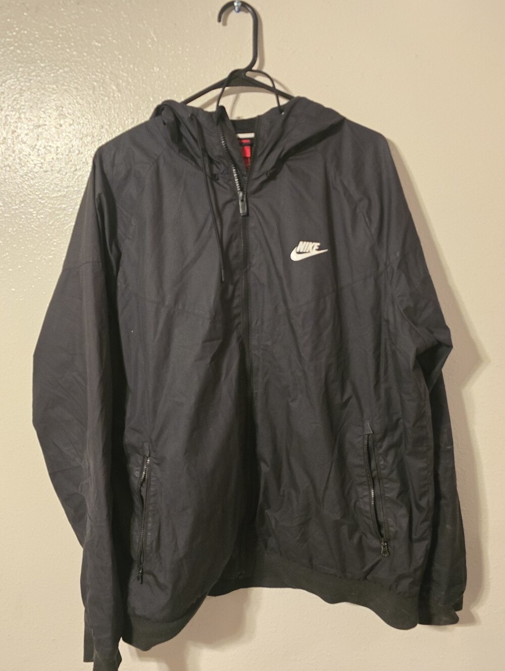 Nike Men's Sportswear Windrunner Jacket Black White XL 727324-010